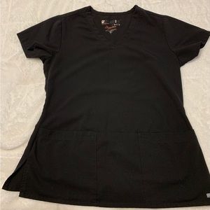 Grey’s Anatomy Black Short Sleeve Scrub Top Size Small